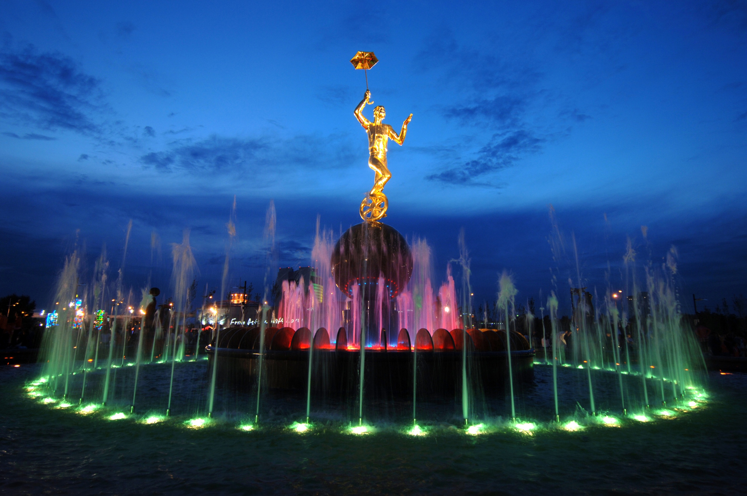 Нурсултан Астана фонтан
